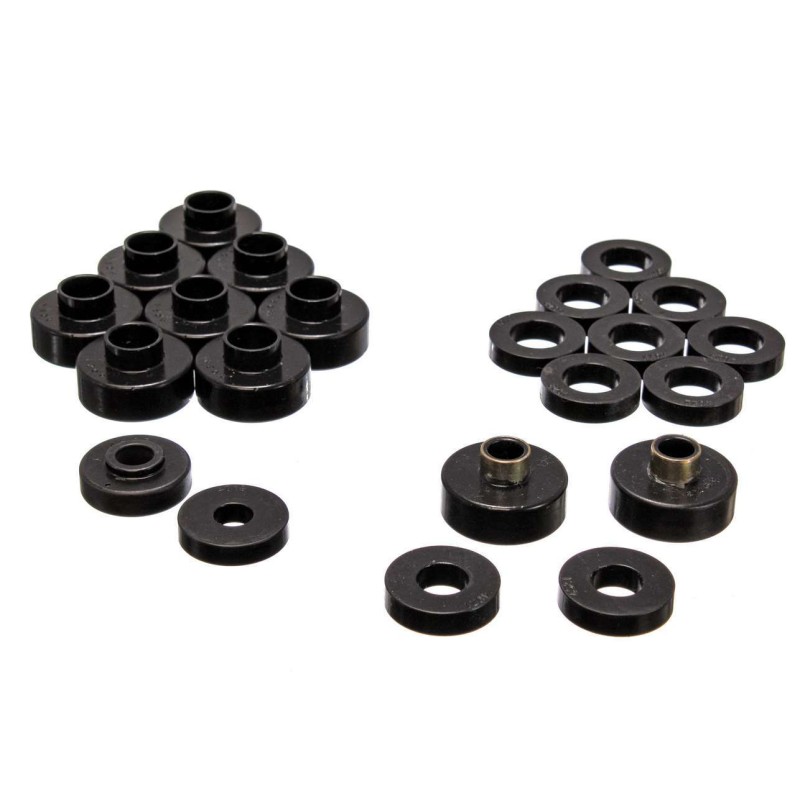 76-79 CJ Body Mounts Black