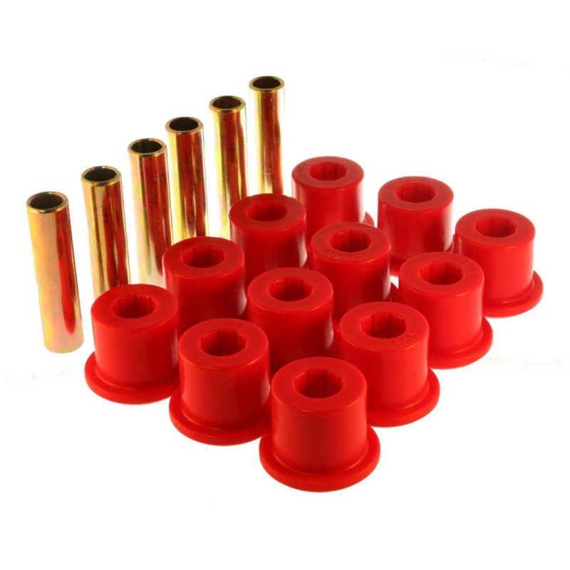 Chevy Rear Spring Bushing Set Red