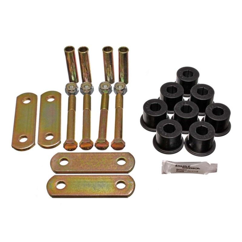 67-81 Camaro Shackle Set w/o Sprng Bush Black