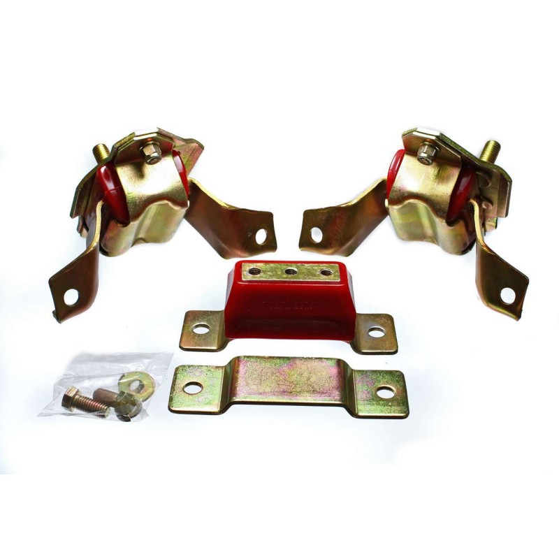 5.0L Mustang Motor Mounts & Trans- Red