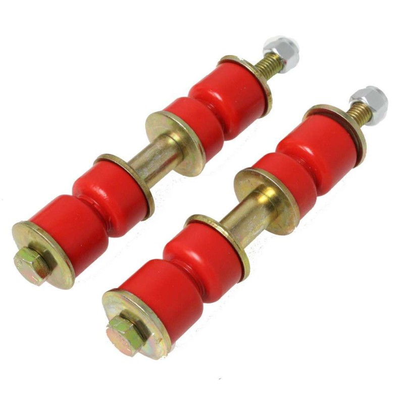 Sway Bar End Link Set 3.375in to 3.875in Red