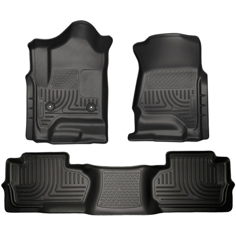 15- GM 2500HD Dbl Cab Floor Liners Black