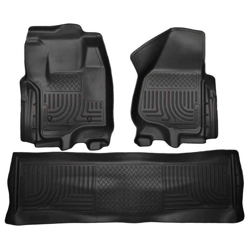 Front & 2nd Seat Floor Liners Black