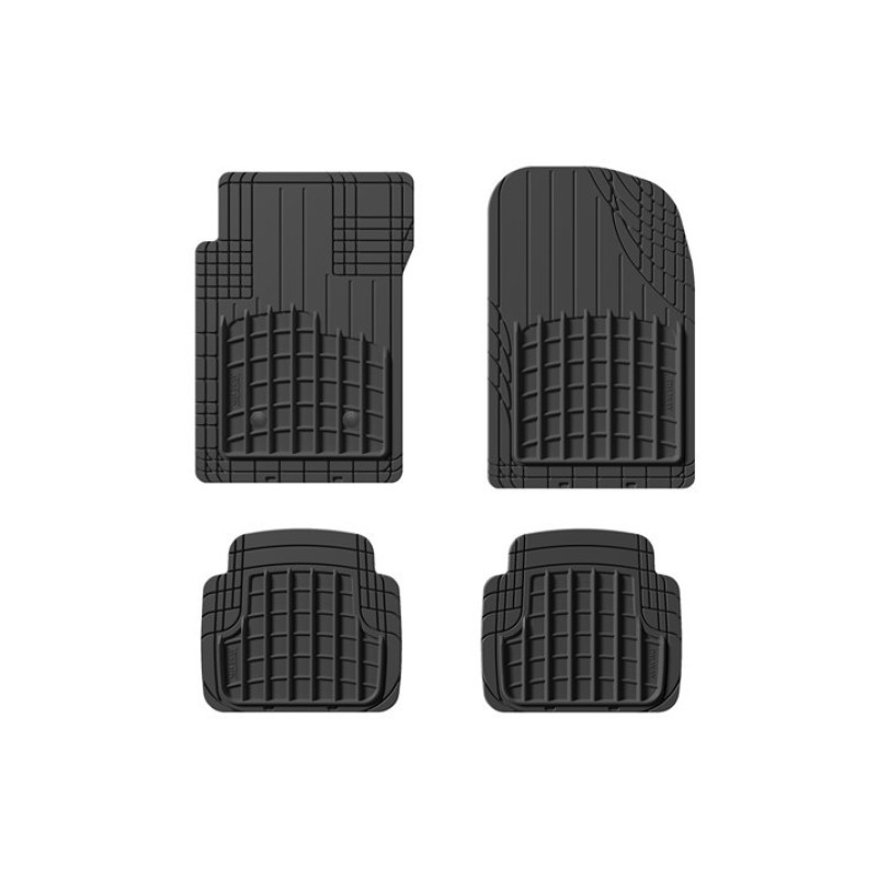 Universal Floor Mats Front & Rear Black