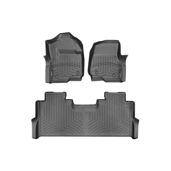 17- Ford F250 Front & Rear Floorliners Black