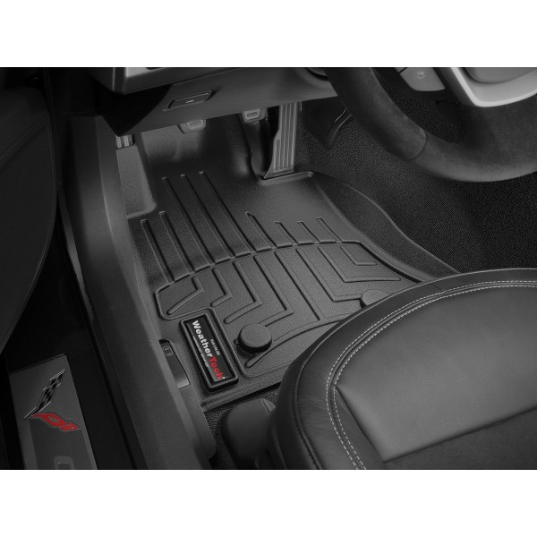 14- Corvette Front Floor Liners Black