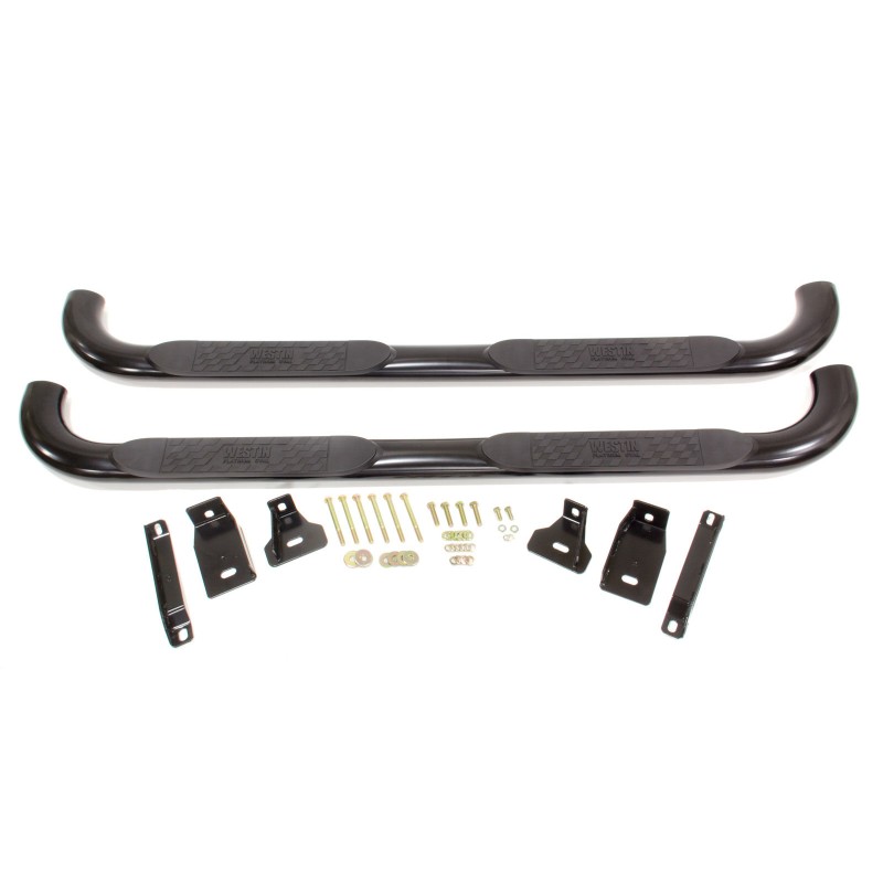 01-06 GM Full Size Crew Cab Oval Step Bar Black